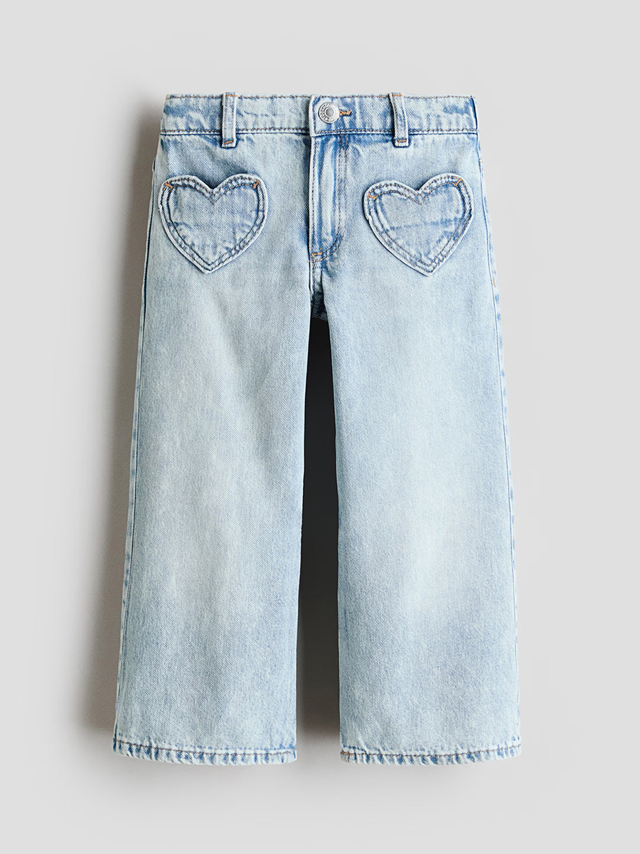 HMKD019  Loose-Fit Wide-Leg Jeans  Cotton 100%  2-8
