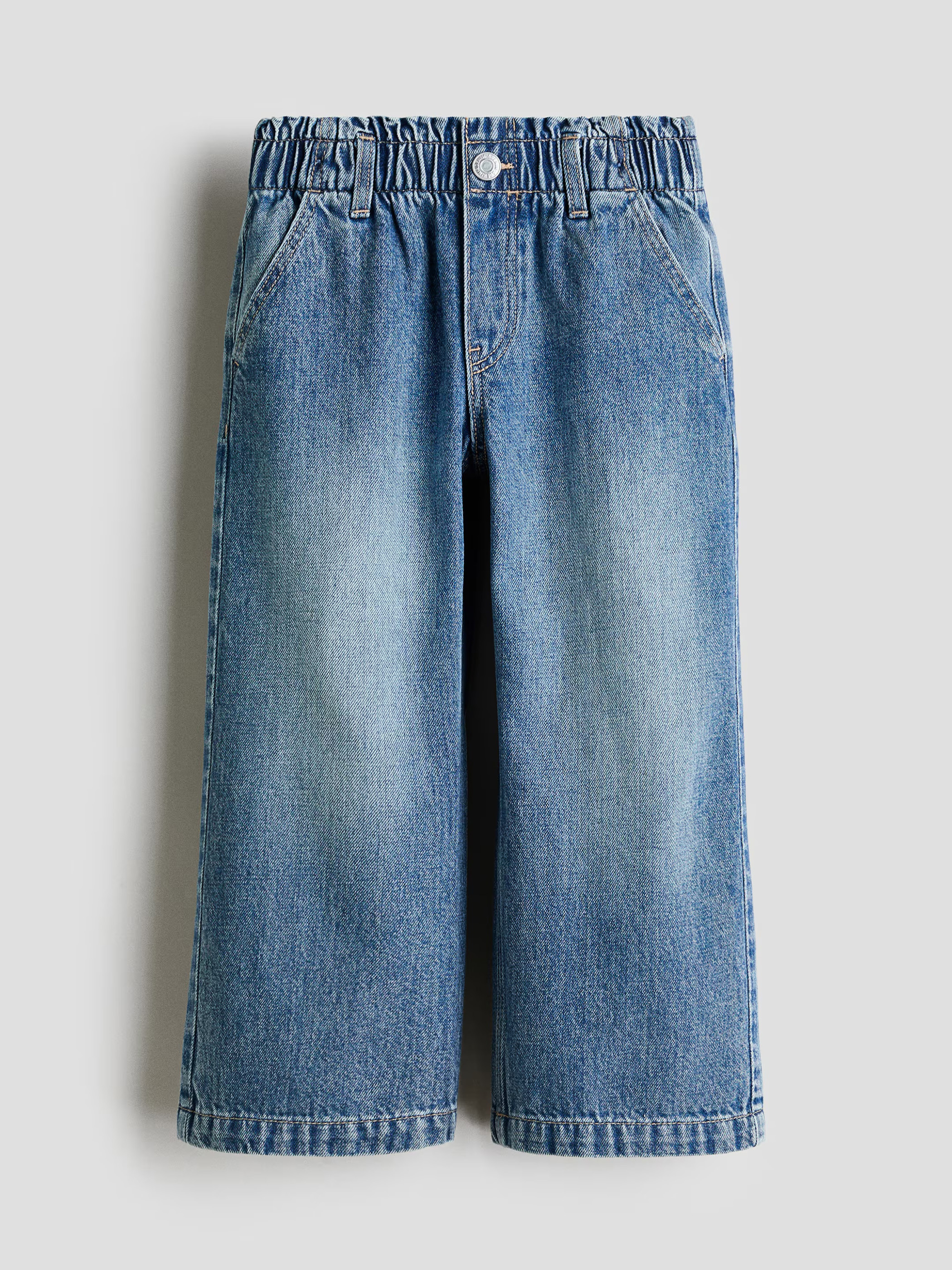 HMKD021  Daisy Wide Leg Paper-Bag Jeans Cotton 100%  2-8