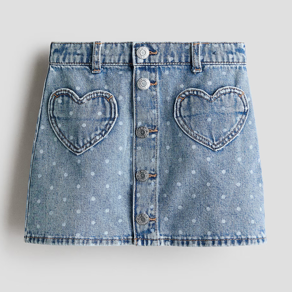 HMKD027  A-Line Denim Skirt  Cotton 100%  2-8