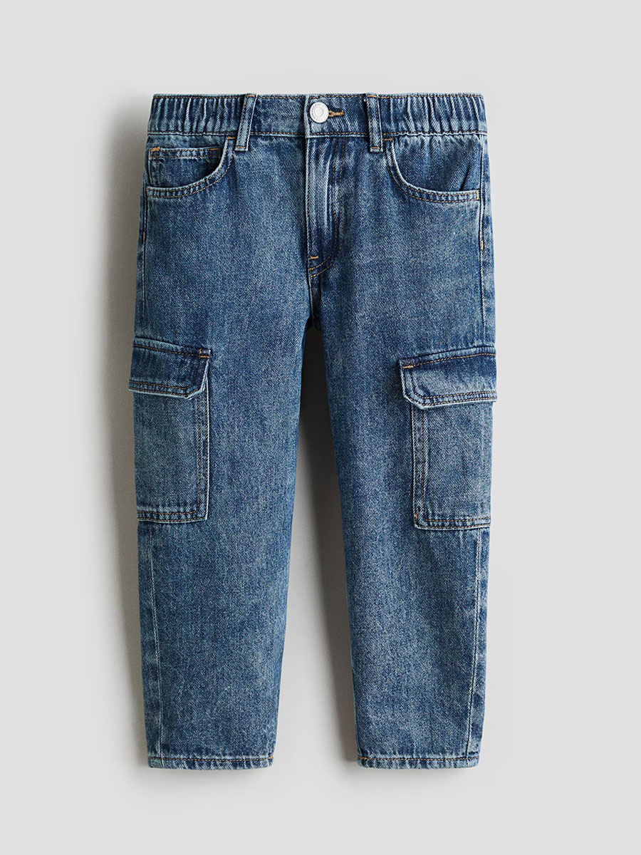 HMKD014  Relaxed Tapered Fit Jeans  Cotton 100%