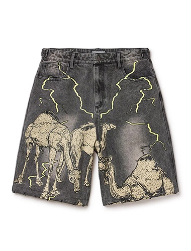 Custom denim shorts